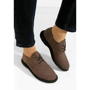 Pantofi casual dama piele Karysa V2 maro imagine