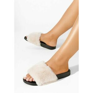 Papuci cu blanita Sadra bej imagine