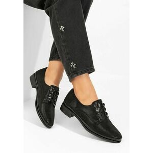 Pantofi casual dama Jeneta negri imagine