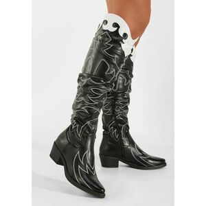 Cizme cowboy damă negre Nieve V2 imagine