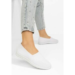 Tenisi dama Slip-On Lucila albi imagine
