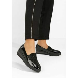 Pantofi casual cu platforma Madalyn negri imagine