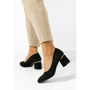 Pantofi cu toc gros Cassida negri imagine