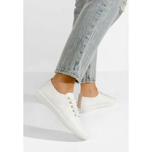 Pantofi casual dama Simina V8 albi imagine