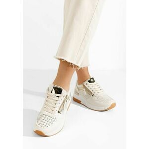 Sneakers cu platforma Narola bej imagine