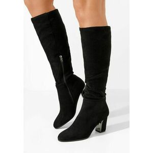 Cizme cu toc gros Sindra negre imagine
