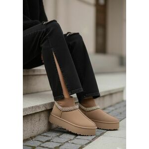 Cizme tip ugg Anadelia kaki imagine