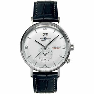 Ceas Zeppelin Zeppelin 8044-1 Mens Watch Hindenburg Dual Time 40mm 5ATM imagine