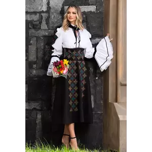 Fusta Romaneasca cu broderie traditionala Legendaria by Venezia imagine