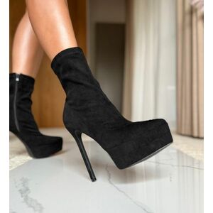 Botine dama Kazmire Negre 3 imagine