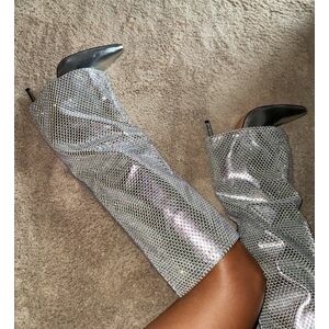 Cizme argintii imagine