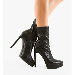 Botine dama Jahoi Negre 2 imagine