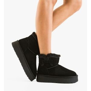 Cizme tip Ug Fondy Negre imagine