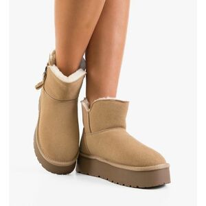 Cizme tip Ug Nayna Bej imagine