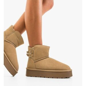 Cizme tip Ug Tieme Bej imagine