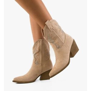 Botine dama Buroca Bej imagine