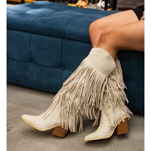 Cizme dama Kanyb Bej imagine