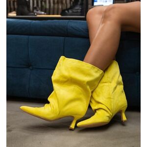 Botine dama Byson Galbene imagine