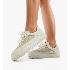 Sneakers dama Yahay Bej imagine