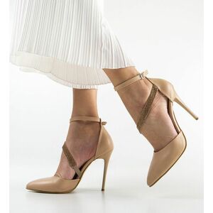 Pantofi Mezek Bej imagine