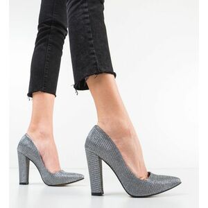 Pantofi Perez Argintii 2 imagine