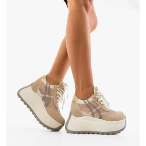 Sneakers dama Torina Bej imagine