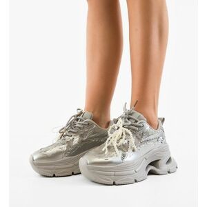 Sneakers dama Griffith Gri imagine