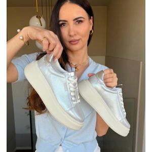 Pantofi Casual Lalere Argintii imagine