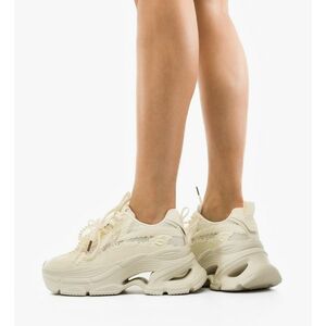 Sneakers dama Griffith Bej imagine