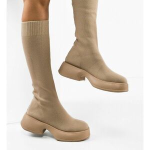 Cizme dama Meritite Bej imagine