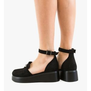 Pantofi casual Terfly Negri 2 imagine