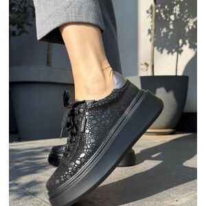 Pantofi Casual Ganey Negri imagine