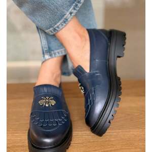 Pantofi casual dama Zenin Bleumarin imagine