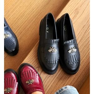 Pantofi casual dama Zenin Negri imagine