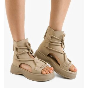 Sandale dama Manye Bej imagine