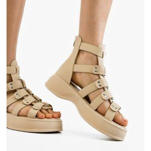 Sandale dama Jajko Bej imagine