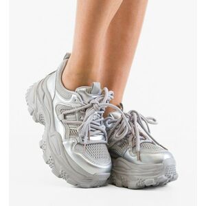 Sneakers dama Yera Argintii imagine
