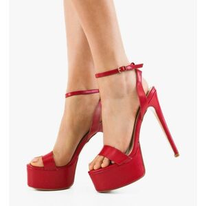 Sandale cu toc Barbys Rosii 2 imagine