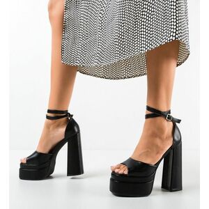 Sandale dama Tidis Negre imagine