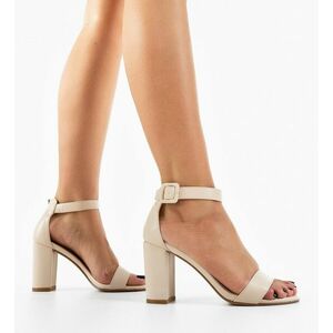 Sandale cu toc Fields Bej imagine