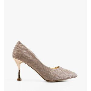 Pantofi dama cu toc Coral Aurii imagine