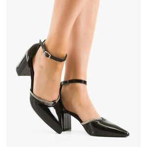 Pantofi dama cu toc Delores Negri imagine