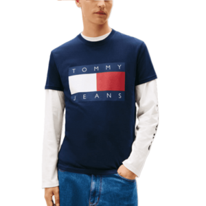 Tricou Tommy Hilfiger TJM REG BIG FLAG SS TEE EXT imagine