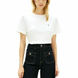 Tricou Tommy Hilfiger BOXY INTERLOCK SS C-NK TEE imagine