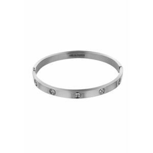 Bratara decorata cu cristale - Argintiu imagine