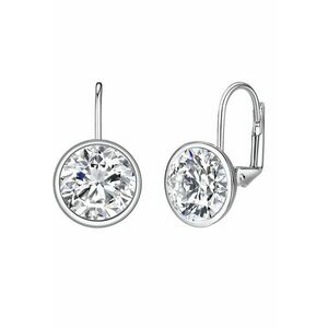 Cercei decorati cu cristale - Argintiu imagine