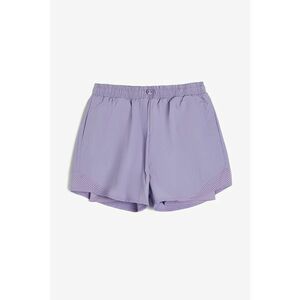 Pantaloni scurti cu model 2-in-1 - Lila imagine