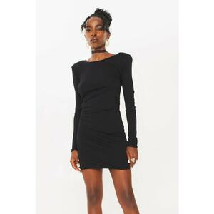 Rochie mini cambrata - Negru imagine