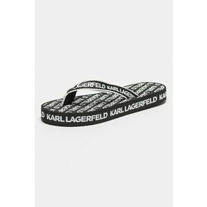 Papuci flip-flop cu model logo Kosta - Alb/Negru imagine