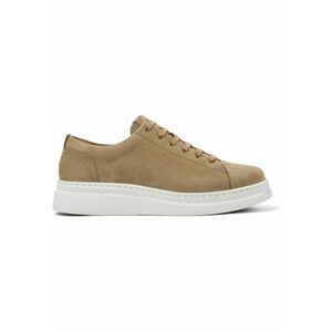 Pantofi sport de piele nabuc Runner Up 1355 - Bej imagine